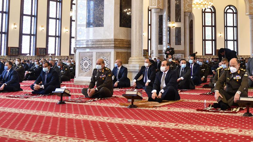 President Sisi performs Friday prayers at Mosheer Tantawy Mosque 2 - Egyptian Gazette