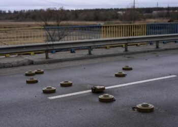 Russia urged to stop using land mines in its war in Ukraine