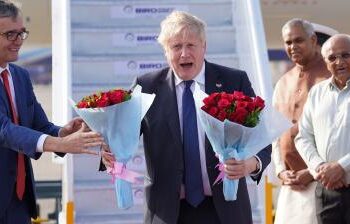 British PM arrives in India on two-day visit