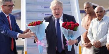 British PM arrives in India on two-day visit