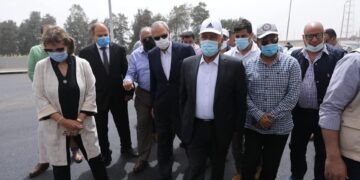 Transport min. inspects Benha-Damietta axis 1 - Egyptian Gazette Transport min. inspects Benha-Damietta axis