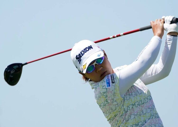 Hataoka, Pedersen share LPGA Tour lead 1 - Egyptian Gazette Nasa Hataoka of Japan during the LPGA's DIO Implant LA Open golf tournament in Los Angeles.