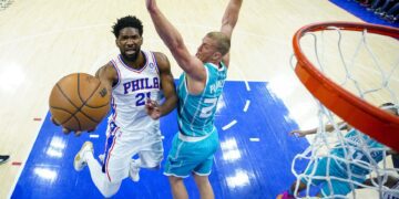 Philadelphia routs Hornets 144-114