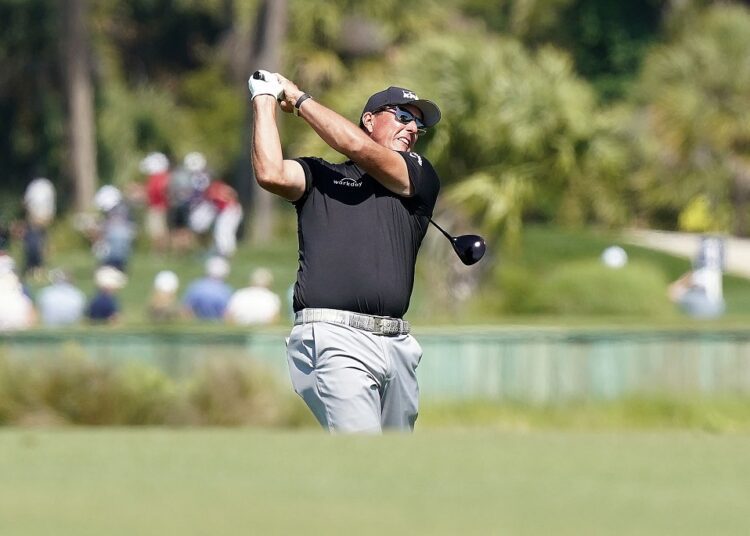 Mickelson opted out of Masters 1 - Egyptian Gazette Phil Mickelson plays his shot on the second fairway during the second round of the PGA Championship golf tournament in Kiawah Island, South Carolina May 21, 2021.
