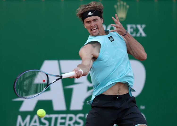 Germany's Alexander Zverev defeated Jannik Sinner of Italy 5-7, 6-3, 7-6 (5) in the quarter-finals of the Rolex Monte-Carlo Masters in Monte Carlo.