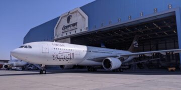 After long storage period at Benghazi airport, EgyptAir restores Libyan Airlines plane