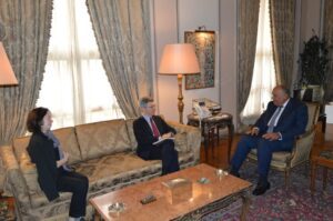 FM discusses with UNSDSN director climate action issues 2 - Egyptian Gazette