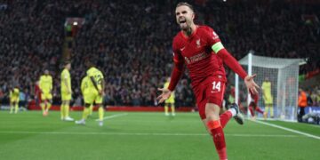 Liverpool roll over Villarreal to put one foot in Champions League final