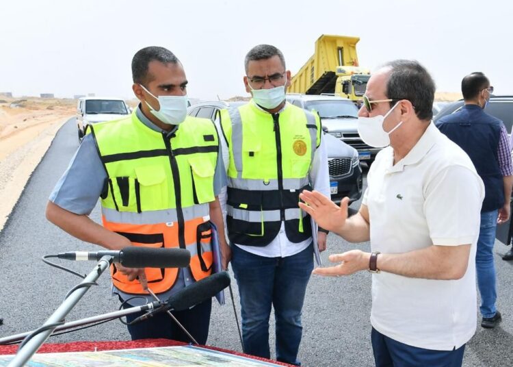 Sisi tours Greater Cairo road projects 1 - Egyptian Gazette