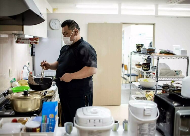 Keisuke Kamikawa, who competed under the name Wakatenro, now runs Hanasaki care centre.