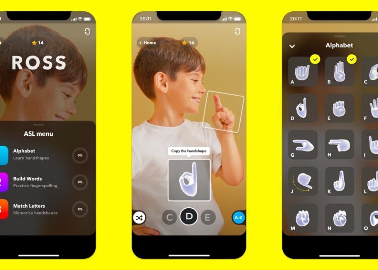 Snapchat is offering users a fun way to learn American Sign Language.