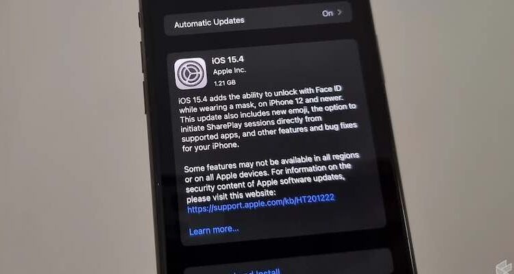 Apple recently launched iOS 15.4.