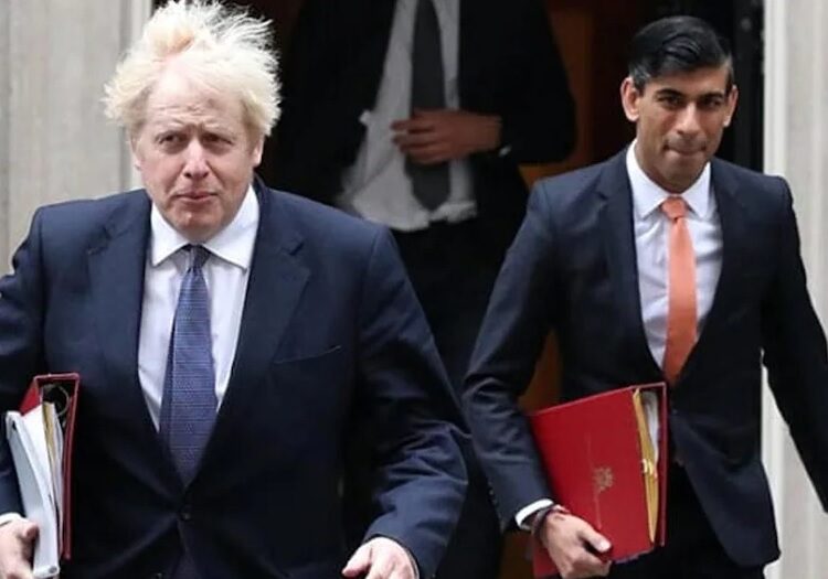 British Prime Minister Boris Johnson gave his backing to his under-fire finance minister Rishi Sunak.