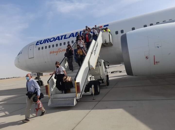 Luxor airport receives first Galistair flights from Madrid 1 - Egyptian Gazette
