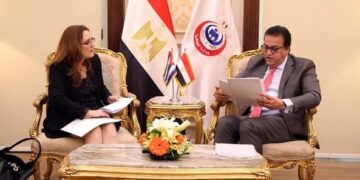 Acting health min., Cuban amb. discuss boosting cooperation 1 - Egyptian Gazette Acting health min., Cuban amb. discuss boosting cooperation