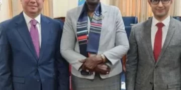 Egyptian amb., S.Sudan VP review bilateral ties 1 - Egyptian Gazette Egyptian amb., S.Sudan VP review bilateral ties