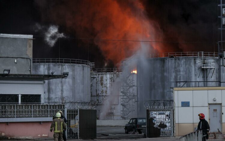 Missiles hit Ukrainian refinery, 'critical infrastructure' near Odesa port 1 - Egyptian Gazette