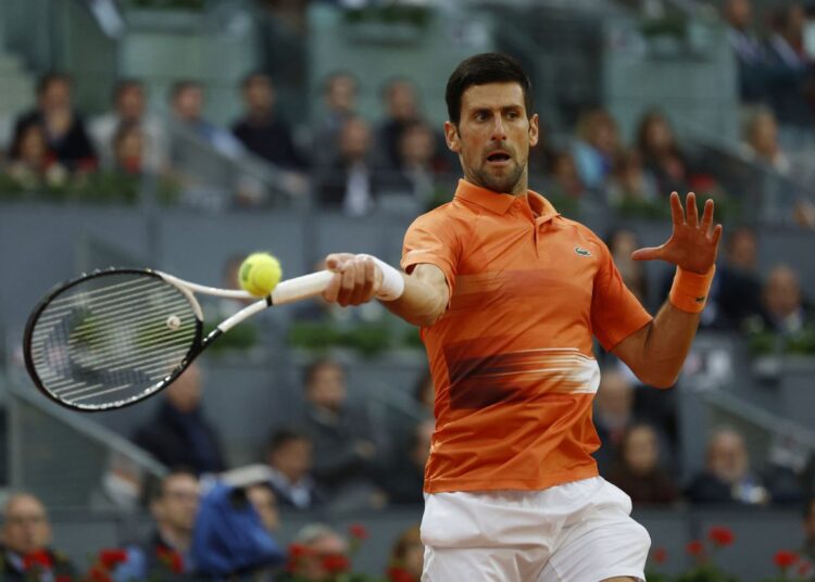 Djokovic stays perfect against Monfils, Raducanu knocked out in Madrid 1 - Egyptian Gazette