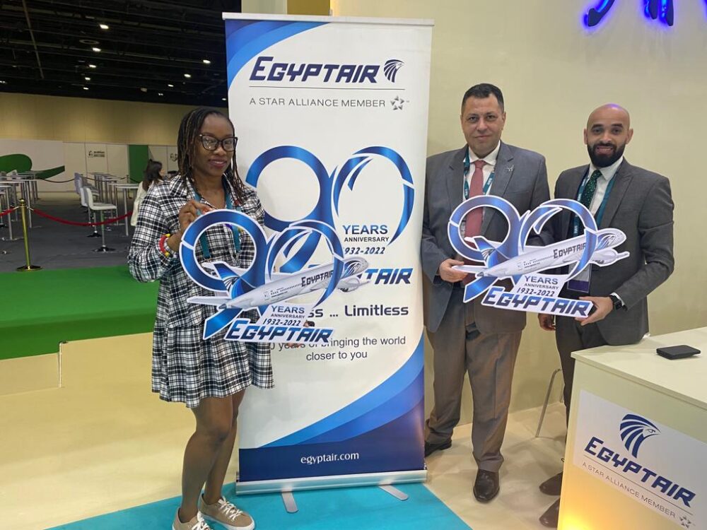 Distinguished participation of EgyptAir in Dubai exhibition 3 - Egyptian Gazette