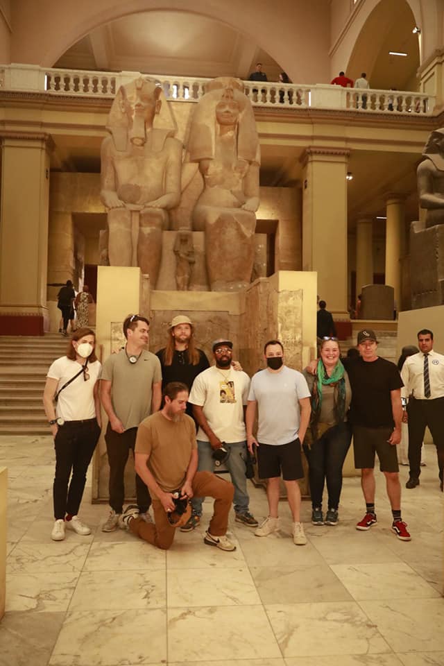 Int'l rock band Maroon 5 visits Egyptian Museum 3 - Egyptian Gazette