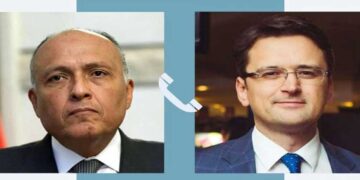 Egypt FM receives phone call from his Ukrainian counterpart 1 - Egyptian Gazette Egypt FM receives phone call from his Ukrainian counterpart