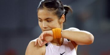 Raducanu saw 5% chance of beating Kalinina in Madrid Open due to back pain