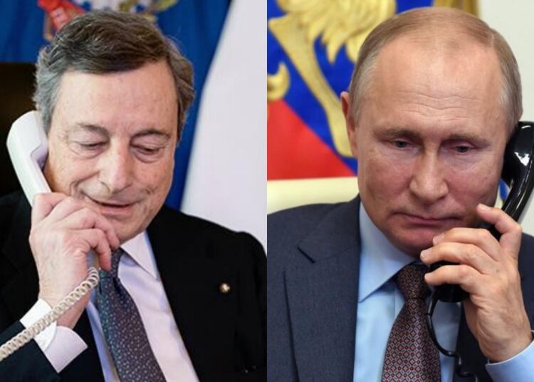 Russia's Putin, Italy's Draghi discuss ways to help solve food crisis 1 - Egyptian Gazette Russian President Vladimir Putin and Italy's Prime Minister Mario Draghi discussed ways to help ease the international food crisis.
