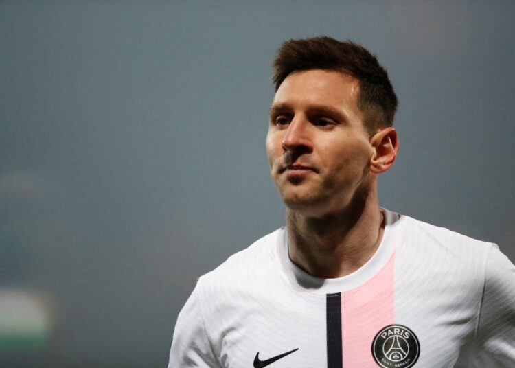 Messi tops Forbes’ highest-paid athletes list 1 - Egyptian Gazette FILE PHOTO: Soccer Football - Ligue 1 - Lorient v Paris St Germain - Stade du Moustoir, Lorient, France - December 22, 2021 Paris St Germain's Lionel Messi during the match REUTERS/Stephane Mahe/File Photo