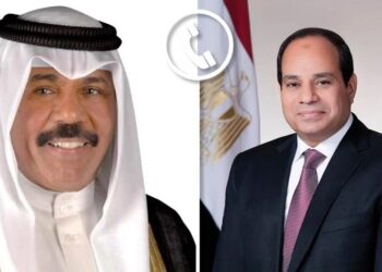 President Sisi greets Kuwaiti Emir on Eid al-Fitr