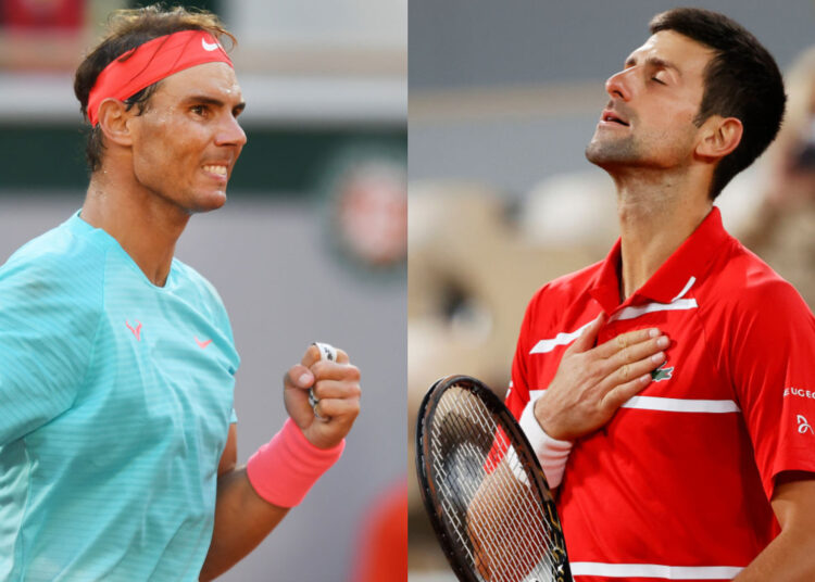 Rafael Nadal and Novak Djokovic