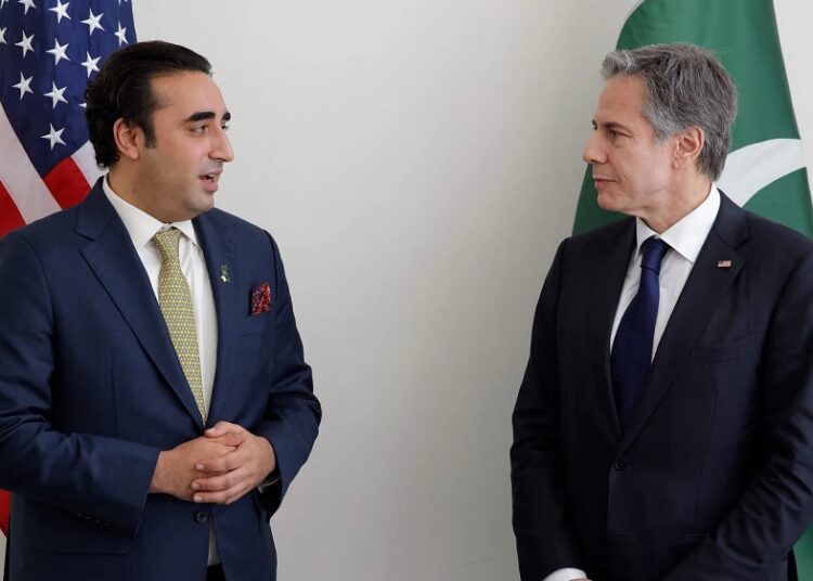 US secretary of state Antony Blinken Wednesday met Pakistan’s foreign minister Bilawal Bhutto Zardari at the UN headquarters.