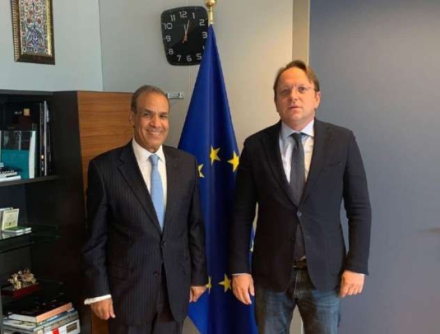 Egyptian envoy, EU commissioner probe Egyptian-European relations 2 - Egyptian Gazette Egyptian envoy, EU commissioner probe Egyptian-European relations 1 - Egyptian Gazette
