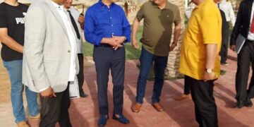 Sports min. inspects development works at youth city in Hurghada