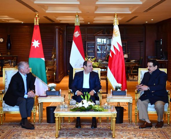 Updated -Sisi holds tripartite summit with leaders of Bahrain, Jordan in Sharm 2 - Egyptian Gazette Updated -Sisi holds tripartite summit with leaders of Bahrain, Jordan in Sharm 1 - Egyptian Gazette