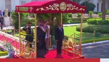 Sisi receives Saudi crown prince at Al Ittihadiya Palace