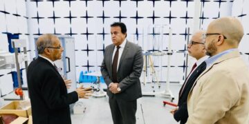 Egypt's Higher education min. inspects (EgSA) 1 - Egyptian Gazette Egypt’s Higher education min. inspects (EgSA)