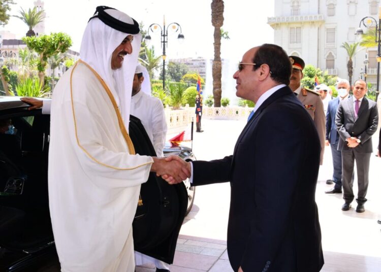 Sisi receives Qatar Emir at Al-Ittihadiya Palace 1 - Egyptian Gazette