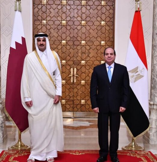 Sisi meets Sheikh Tamim 2 - Egyptian Gazette Sisi meets Sheikh Tamim 1 - Egyptian Gazette