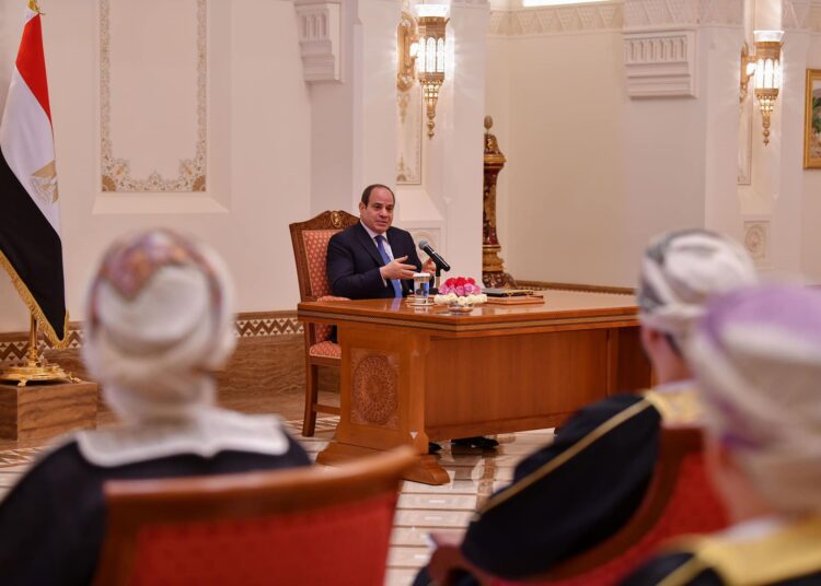 Sisi: Egypt keen on developing cooperation with Omani businessmen, companies 1 - Egyptian Gazette