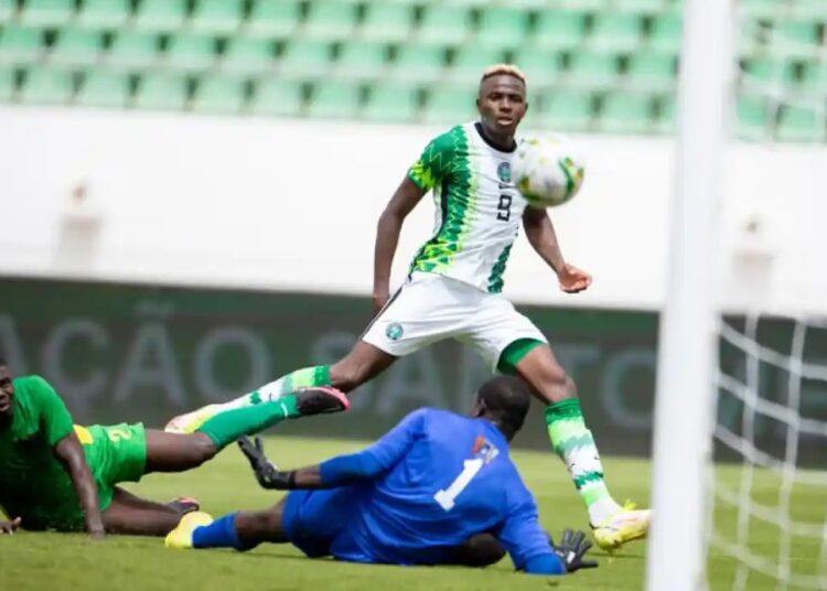 Victor Osimhen scored four goals in Nigeria’s victory over Sao Tome e Principe 10-0.