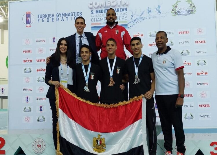 Egyptian players prevailing in regional gymnastics contest 1 - Egyptian Gazette