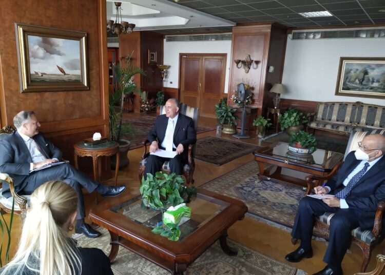 Irrigation minister confers with Danish ambassador on joint co-operation 2 - Egyptian Gazette Irrigation minister confers with Danish ambassador on joint co-operation 1 - Egyptian Gazette