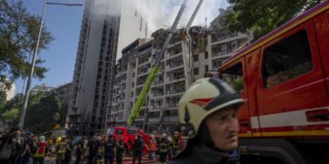 Russia strikes Kyiv as troops consolidate gains in the east