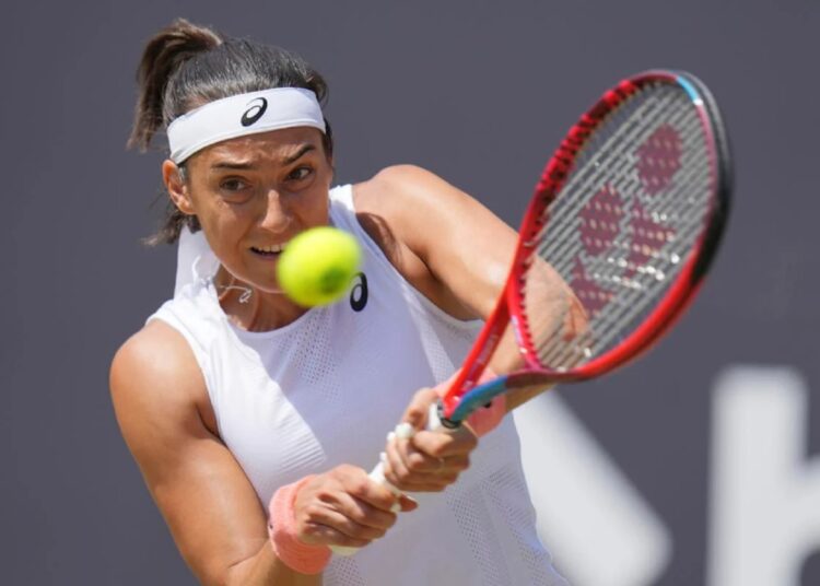 Roundup: Kvitova, Garcia, Tsitsipas, Fritz win titles 1 - Egyptian Gazette France's Caroline Garcia in action on her way to win the final of the Bad Homburg in Germany.