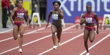 Elaine cruises to victory in Rabat's Diamond League 1 - Egyptian Gazette Elaine cruises to victory in Rabat’s Diamond League