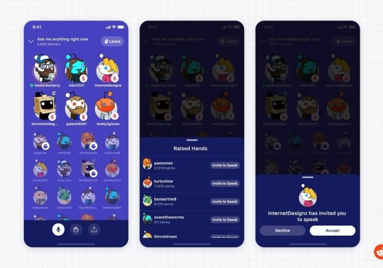 Reddit launched its Reddit Talk audio rooms in April 2021.