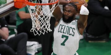 Overlooked no more, Brown shines for Celtics in Finals