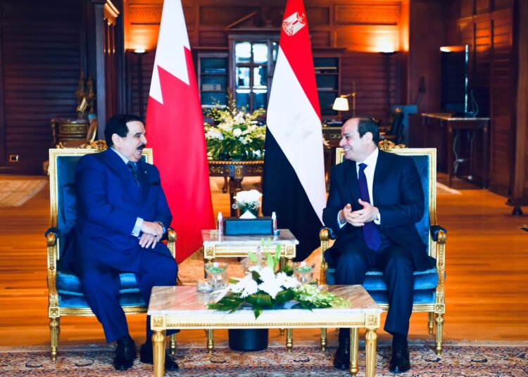 Sisi receives Bahraini monarch in Sharm 2 - Egyptian Gazette Sisi receives Bahraini monarch in Sharm 1 - Egyptian Gazette