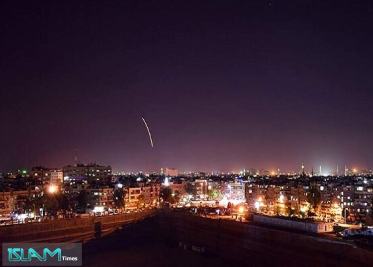 Syrian army air defenses confronted an Israeli-missiles aggression that targeted several posts south of Damascus, downed most of the missiles,