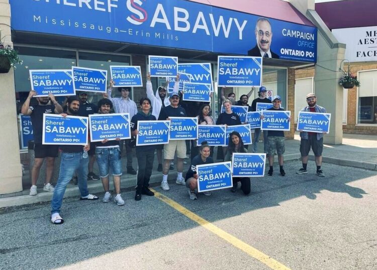 Egypt's Sheref Sabawy voted in for a second term in Mississauga-Erin Mills in the Canadian Parliament.